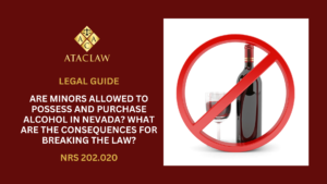 NRS 202.020 | Are Minors Allowed to Possess and Purchase Alcohol in Nevada? What are the Consequences for Breaking the Law?